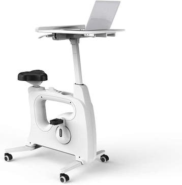 Stoelfiets - Bureaufiets - Bewegingstrainer - Wit - V9W-PLUS, Sport en Fitness, Verzenden, Zo goed als nieuw