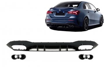 Achterdiffusor Mercedes A-Class V177 Sedan (2018-..) chroom, Ophalen of Verzenden, Nieuw
