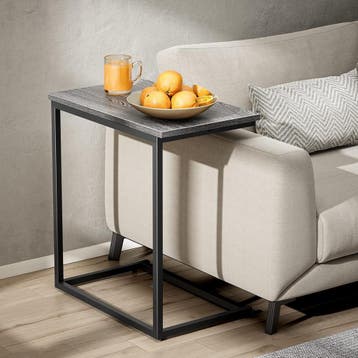 Laptoptafel - Bijzettafel - 50x30x69 cm - Grijs - Pipishell, Verzenden, Zo goed als nieuw