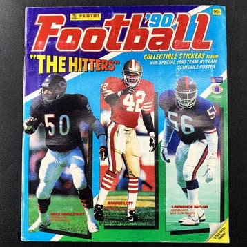 1989/90 Panini Original Complete Sticker Album NFL Football, Nieuw