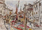 Filippo Albertoni (1930-2011) - Canale di Venezia, Antiek en Kunst, Kunst | Schilderijen | Klassiek