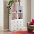 Commode Bopibobro 118x64x30 cm wit [en.casa], Verzenden, Nieuw