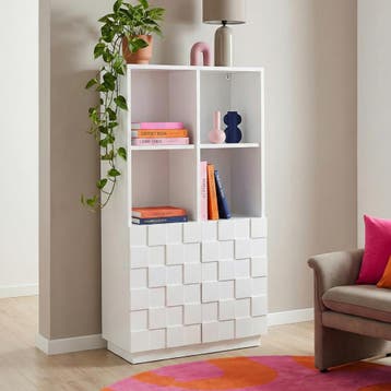Commode Bopibobro 118x64x30 cm wit [en.casa], Verzenden, Nieuw