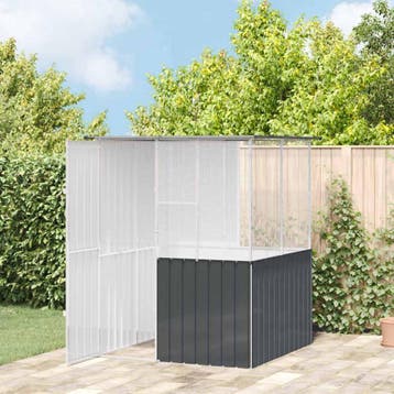 vidaXL Vogelkooi Antraciet 165 x 165 x 200 cm Gegalvaniseerd, Verzenden, Nieuw