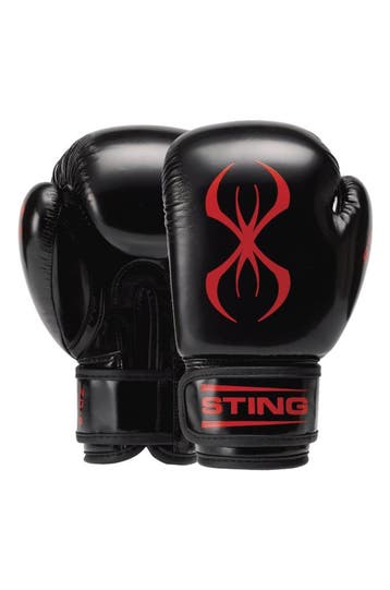 STING Bokshandschoen | Zwart / rood 6oz, Verzenden, Nieuw, Overige, Vechtsportbescherming
