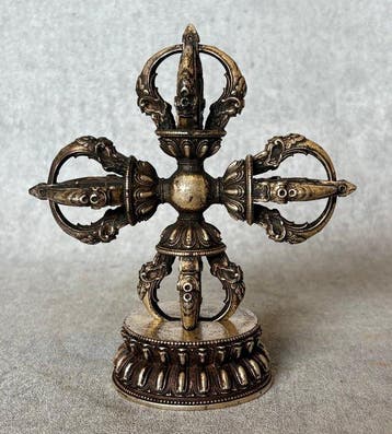 Vajra in sokkel - Brons - Azië (Zonder minimumprijs)