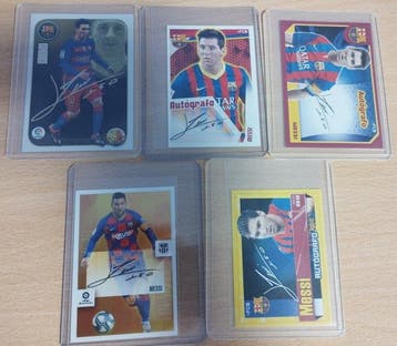 Lote Messi autografiados Panini - 5 Mixed collection, Nieuw