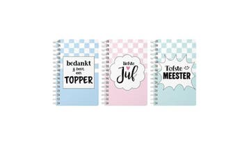 Notitieboek A5 lijn Liefste juf, Diversen, Schrijfwaren, Ophalen of Verzenden, Nieuw