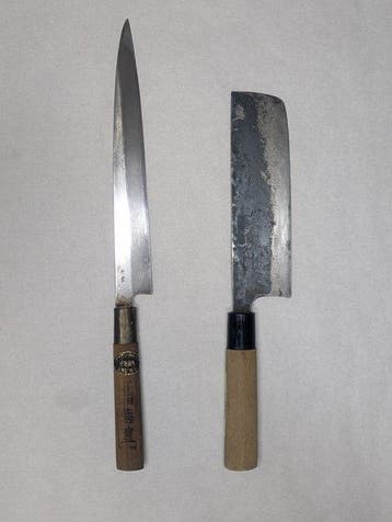 Keukenmes - Staal, Hout - Japan - Traditionele Japanse