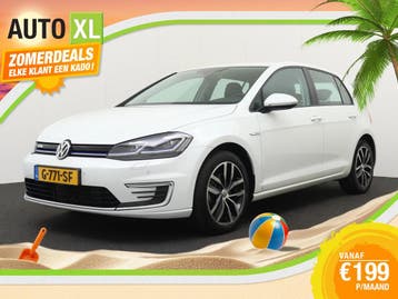 Volkswagen e-Golf | Zakelijke Lease v.a. €220.52 pm, Automaat, Gebruikt, Wit, Leder