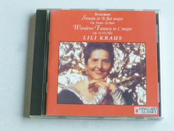 Schubert - Sonata, Wanderer Fantasy / Lili Kraus, Ophalen of Verzenden, Zo goed als nieuw