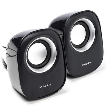 USB-speakers (12 watt, Zwart), Verzenden, Nieuw