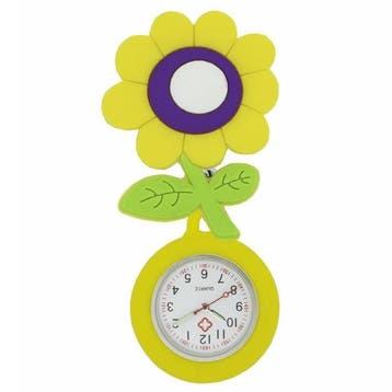 Fako - Verpleegstershorloge - 3D Roller - Zonnebloem, Verzenden, Nieuw