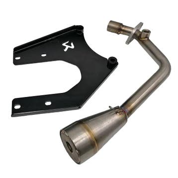 JM Tuning Voorbocht tbv Akrapovi Uitlaat - Vespa &amp; Zip, Fietsen en Brommers, Brommeronderdelen | Scooters, Ophalen of Verzenden