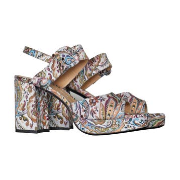 Barbara Bui • open sandalen paisley • 40, Barbara Bui, Verzenden, Nieuw, Wit