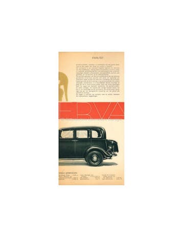 1934 MINERVA M4 12HP BROCHURE NEDERLANDS, Nieuw, Author