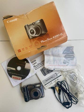 Canon PowerShot A590 IS Digitale camera, Nieuw
