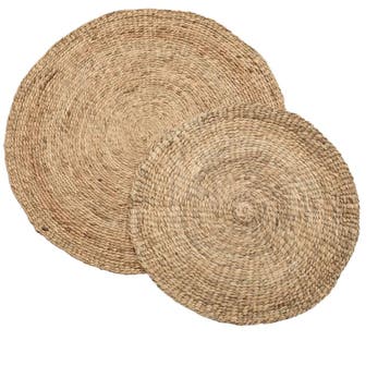 Bazar Bizar Het Waterhyacint Tapijt - Naturel - 200 - Kleed, Beige, 200 cm of meer, Ophalen of Verzenden, Zo goed als nieuw