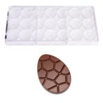 Chocolademal Paasei Karak (21x) 40x29x5mm, Verzenden, Nieuw