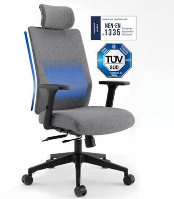 2dekans | Backerz Ergonomische Bureaustoel - Bureaustoelen, Ophalen of Verzenden, Zo goed als nieuw