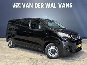Peugeot Expert 2.0 BlueHDI 122pk L2H1 Euro6 Airco | Navigati, Gebruikt, Euro 6, Leder en Stof, Zwart
