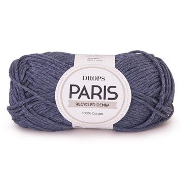 DROPS Paris Recycled Denim - 103 donkerblauw wash - Katoen, Ophalen of Verzenden, Nieuw