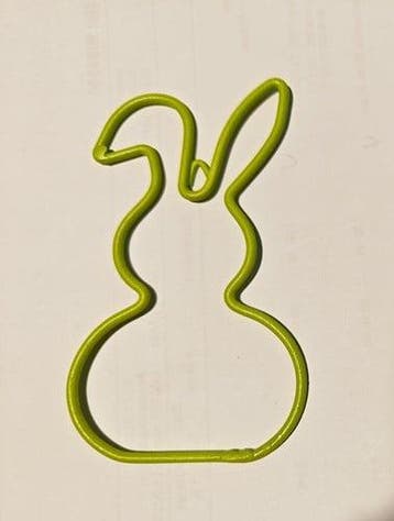 Metalen Frame Haas hangend oor hanger Lime Groen 15 cm, Hobby en Vrije tijd, Knutselen, Ophalen of Verzenden, Nieuw