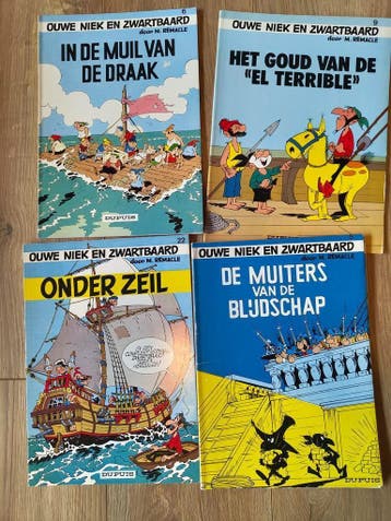 Ouwe Niek en Zwartbaard stripboeken | M. Remacle, Boeken, Complete serie of reeks, Verzenden, Gelezen