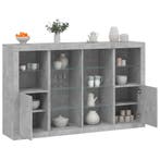 vidaXL Dressoirs met LED-verlichting 3 st bewerkt hout, Minder dan 50 cm, Verzenden, Nieuw, Overige houtsoorten