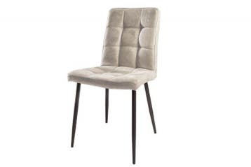 Retro design stoel MODENA steengrijs met decoratieve, Huis en Inrichting, Ophalen of Verzenden, Nieuw