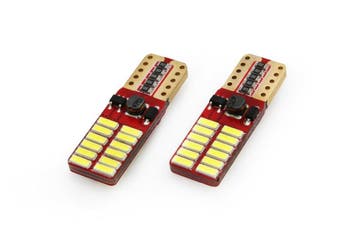 T10 - CANBUS - 24SMD - 4014 - 12/24V - 2 stuks - wit, Ophalen of Verzenden, Nieuw
