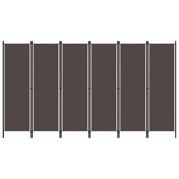 vidaXL Kamerscherm met 6 panelen 300x180 cm bruin, Verzenden, Nieuw