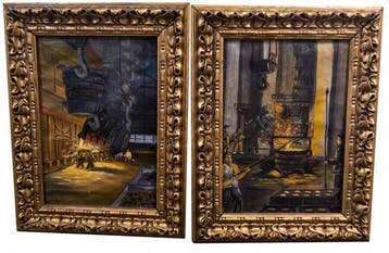 Escuela Impresionista Europea (XX) - Oda al Proletariado, Antiek en Kunst, Kunst | Schilderijen | Klassiek