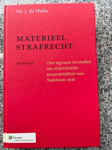 Materieel strafrecht (Mr. J. de Hullu), Gelezen, Mr. J. de Hullu, Verzenden, Nederland