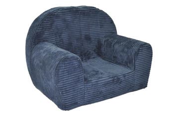 Peuterfauteuil Marineblauw - 30% Korting - Wasbare hoes, Ophalen of Verzenden, Zo goed als nieuw, Stoel(en)