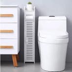 Slanke Hoge Badkamerkast – Witte Opbergkast met 4 Lagen, Verzenden, Nieuw