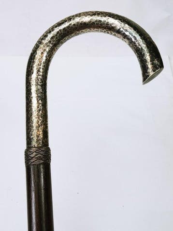 Wandelstok - Hout, Zilver 800 - Laska Zilver Palissander