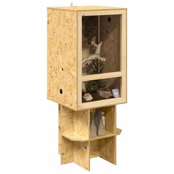 vidaXL Terrarium Bruin 50 x 50 x 130 cm OSB, Dieren en Toebehoren, Verzenden, Nieuw