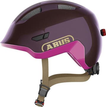 Abus Kinderhelm Smiley 3.0 M LED Royal Purple -  –, Verzenden, Nieuw