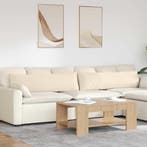 vidaXL Sofa Kussens 2 stuks Beige 145 x 40 cm Stof, Huis en Inrichting, Woonaccessoires | Kussens, Verzenden, Nieuw, Beige