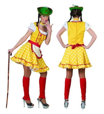 Tiroler outfit babet geel, Kleding | Dames, Carnavalskleding en Feestkleding, Ophalen of Verzenden, Nieuw
