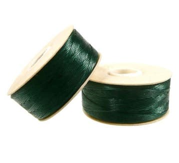 Beadalon Nymo wire 0.3mm Deep dark green 1 rol van 59 meter, Ophalen of Verzenden, Nieuw, Kraal