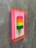 KIRAS - 1 FLAVOR - fucsia neon frame, Antiek en Kunst