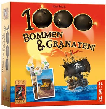 1000 Bommen & Granaten! - Dobbelspel | 999 Games -, Verzenden, Nieuw
