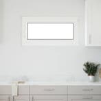 vidaXL Kelderraam RISOR 100 x 50 cm PVC en glas Wit, Verzenden, Nieuw