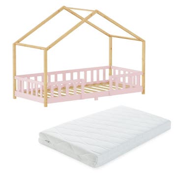 Kinderbed Treviolo met uitvalbeveiliging en matras [en.casa], Verzenden, Nieuw