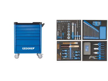 Gereedschapwagen Workster incl. sortiment 147-dlg., Ophalen of Verzenden