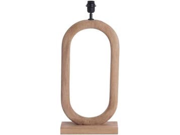 Light & Living Paceco - Tafellamp - Houten lampvoet - Bruin, Huis en Inrichting, Lampen | Tafellampen, Verzenden, Nieuw
