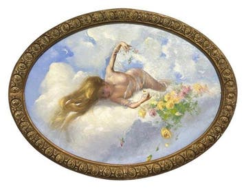 Franse school (XX) - Allegoria della Primavera - XL format