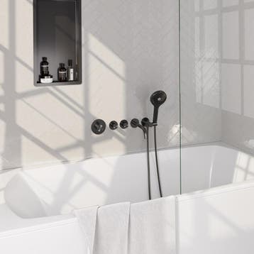 Brauer Gunmetal Carving Thermostatische Inbouw Badkraan, Doe-het-zelf en Verbouw, Sanitair, Ophalen of Verzenden, Nieuw